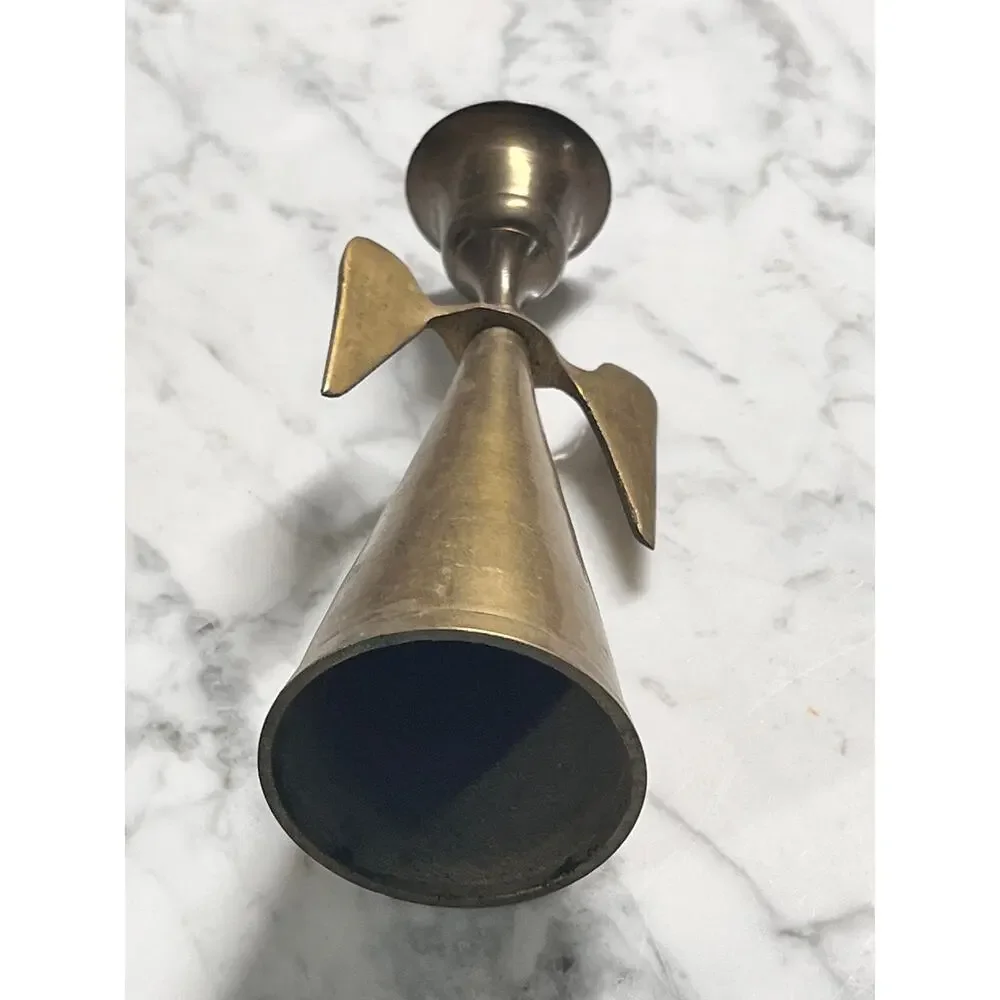 Vintage Brass Angel Candle Holder & Snuffer